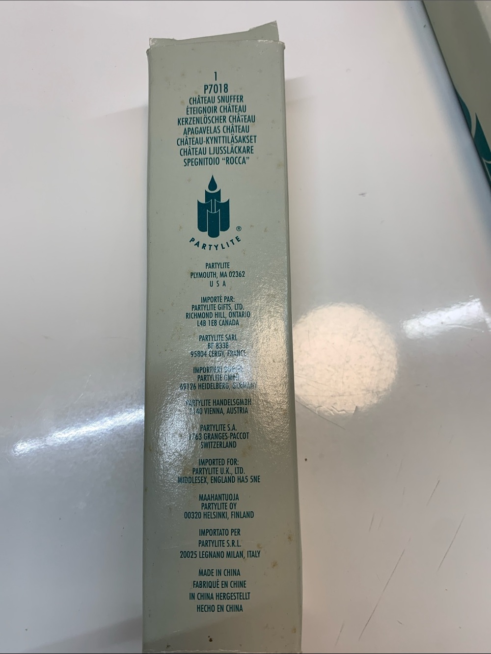 PARTYLITE Chateau Gold tone Candle Snuffer P7018 NEW in Box - Picture 8 of 8